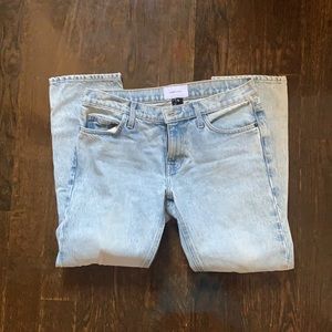 current elliott crop straight jeans